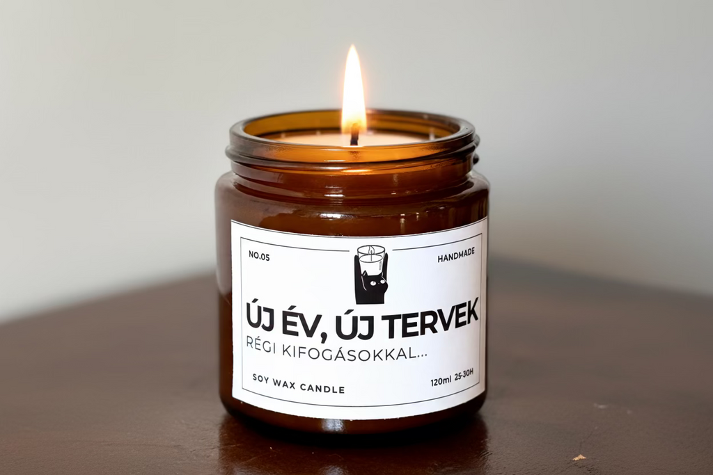 Új év, új tervek szójagyertya